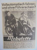 Mobylette Vollautomatik vollautomatisch fahren Anzeige Württ.1966 Baden-Württemberg - Leonberg Vorschau