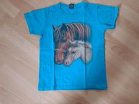 T Shirt Pferde blau 8-10 Jahre Gr. 140 146 Kreis Ostholstein - Sereetz Vorschau