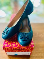 Tory Burch Ballerinas  - Gr. 7 US - petrol grün - edel Hessen - Bensheim Vorschau