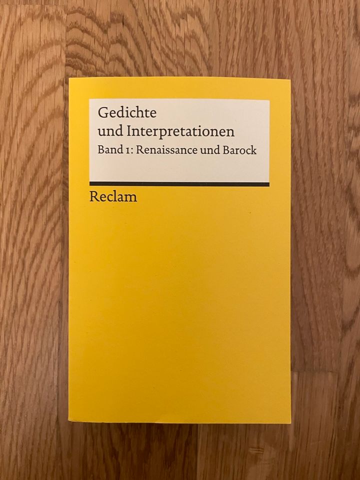 Gedichte Interpretationen Renaissance Barock in Berlin