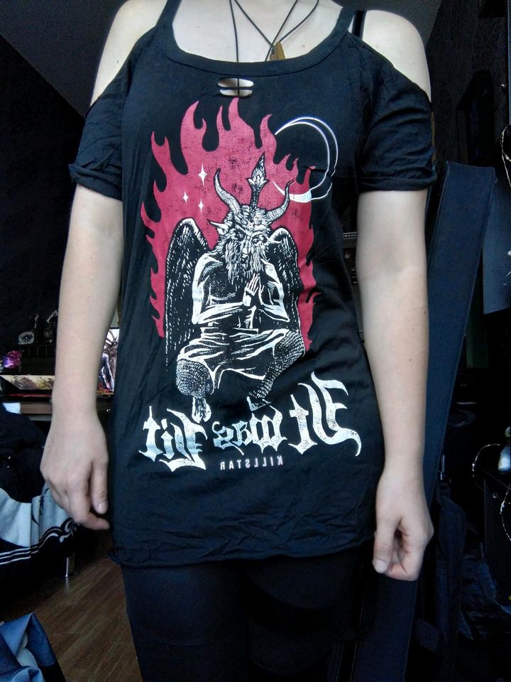 Killstar "It was Lit" Shirt mit Baphomet Größe M in Schlettau