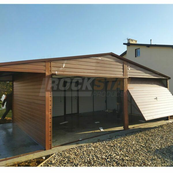 PREMIUM Blechgarage Fertiggarage 9x6m Lager Garage Sektionaltor in Wittgensdorf