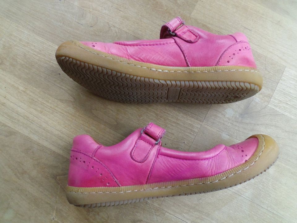 Bisgaard Ballerinas Spangenschuhe Leder Schuhe Gr. 35, pink rosa in Plankstadt