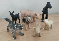 Bullyland Tiere (Schwein, Ferkel, Pferd, Ziege, Wolf, Hund, Lamm) Baden-Württemberg - Schorndorf Vorschau