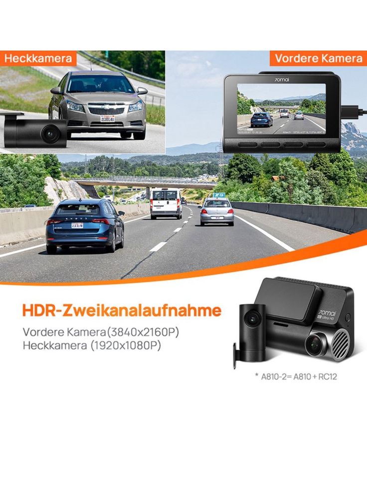 70mai A810-2 Dashcam (4K A810 & 1080P in Darmstadt