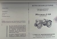 Fendt Farmer 2 /2D Betriebsanleitung Schmierplan Ersatzteil-ÜP Bayern - Türkheim Vorschau