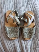 Sandalen 25 Leder Silber glitz Aachen - Eilendorf Vorschau