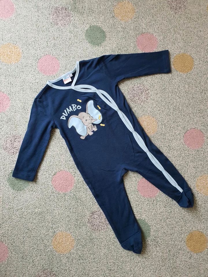 NEU♥ DISNEY Dumbo Pyjama 86/92 Strampler Schlafanzug Overall Fuß in Ravensburg