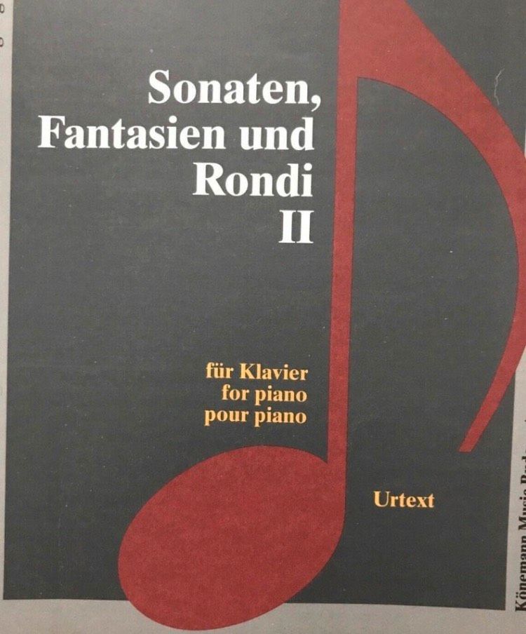 Klaviernoten Wolfgang Amadeus Mozart - Sonaten und Fantasien in Hamburg