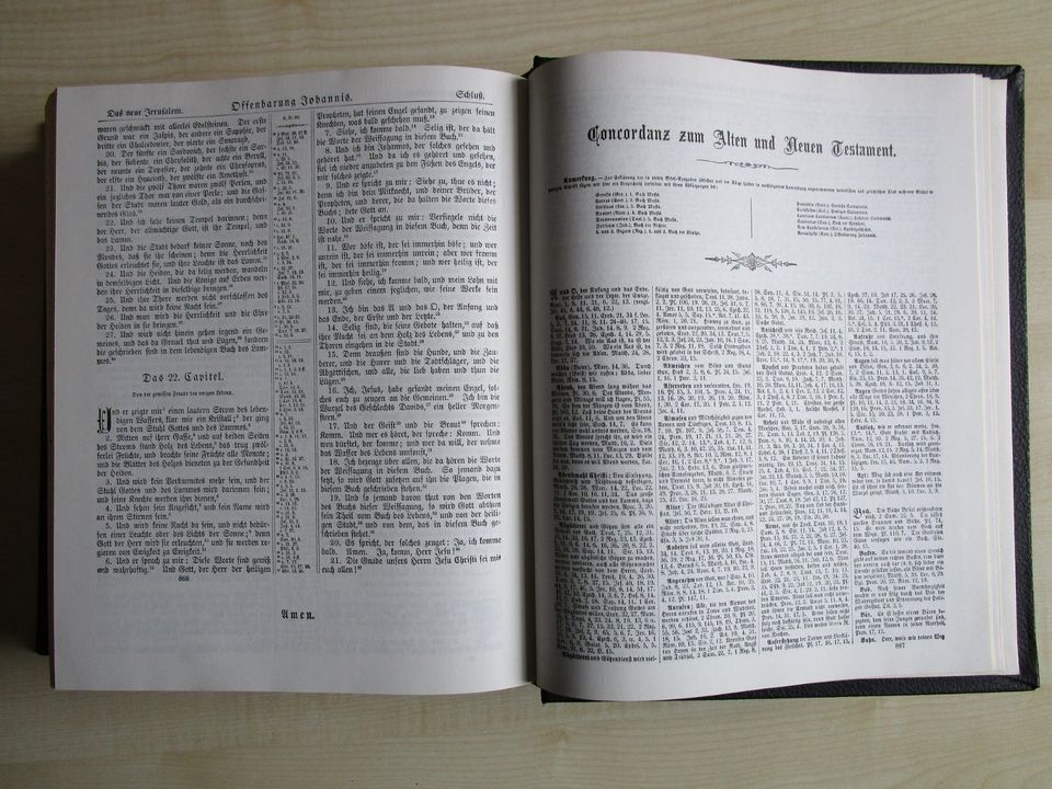 Amisch Illustrierte Familien-Bibel von 1975, 30,5cm, Leder in Krefeld
