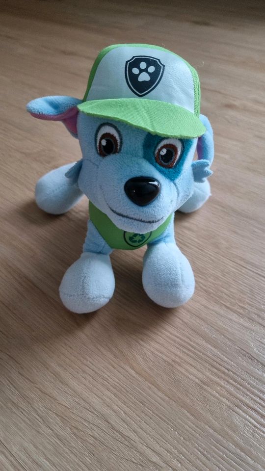 Paw Patrol Stofftiere Chase Zuma Skye Rocky Rubble in Ascha