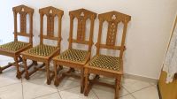 4 hübsche antike Eiche Natur Stühle aus der Neogotik Hessen - Lahnau Vorschau