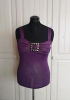 Vintage Top lila Glitzer mit Detail Damen Gr. 40/42 Niedersachsen - Salzgitter Vorschau