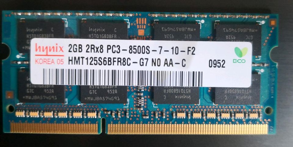 4GB (2 x 2GB RAM), DDR3 SO-DIMM, 1333 MHz, Arbeitsspeicher in Dortmund