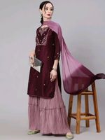 3er set indische pakistanische bollywood sharara kleid kurti Niedersachsen - Stade Vorschau