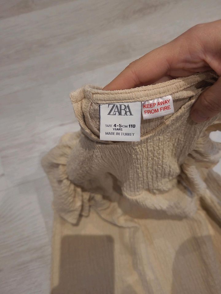 Zara Musselin Kleid Gr. 110 beige in Duisburg