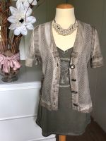 edles Luxus Designer Twinset BOTTEGA * M * Tunika + Jacke * khaki Düsseldorf - Benrath Vorschau