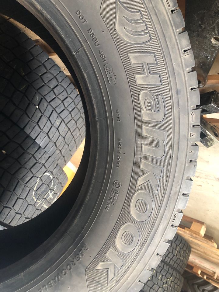 4 x Lkw Reifen Hankook Smart Flex HD31 315/60 R22.5 Profil 12 mm in Achberg