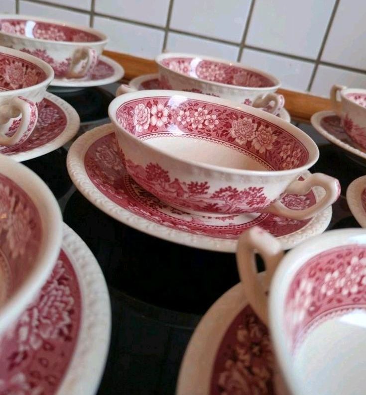 Villeroy und Boch Rusticana rot Geschirr Suppenschüsseln 7 St in Leutesdorf