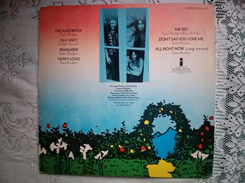FREE: Fire and water - LP(D, 1971) in Norden