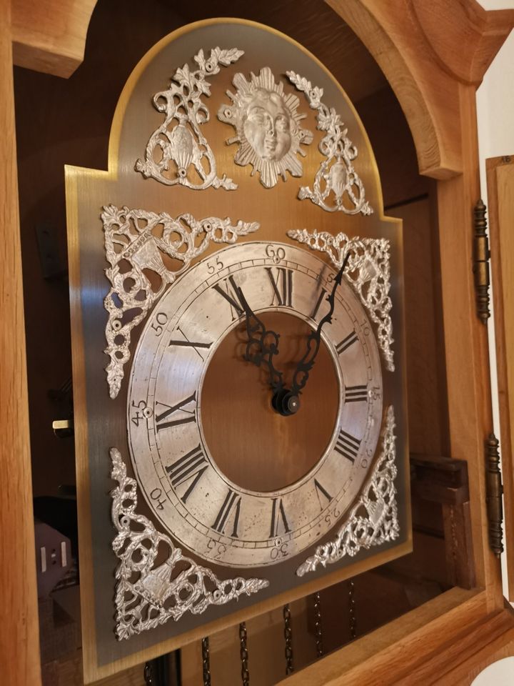 Retro Standuhr Gehäuse, Helles Holz, 30x60x210 cm Uhr Deko in Eitorf