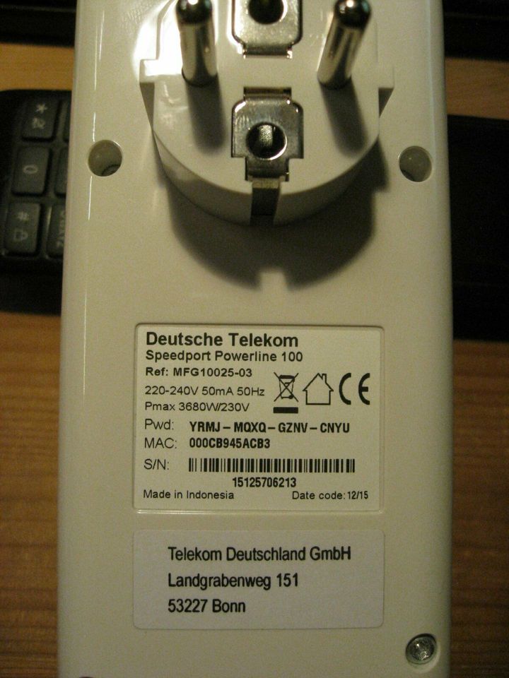 Telekom Speedport Powerline 100 gebraucht in Wrist