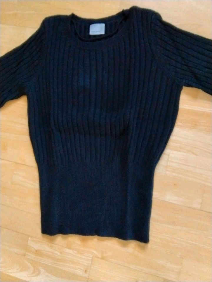 Vero Moda Pullover Strick, Strickpullover, schwarz, 80er Style in Solingen