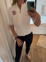 Shirt mit Reißverschluss weiß Damen Gr xs S Print Tally weijl Brandenburg - Zehdenick Vorschau