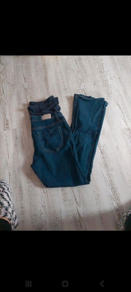 Blaue Umstandsjeans Größe 40 in Steinach