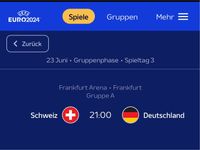 Schweiz gegen Deutschland Tickets Euro 2024 (Frankfurt) Köln - Rodenkirchen Vorschau