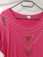 Damen T-Shirt Gr. 36/38 pink mit Nieten Nordrhein-Westfalen - Bedburg Vorschau