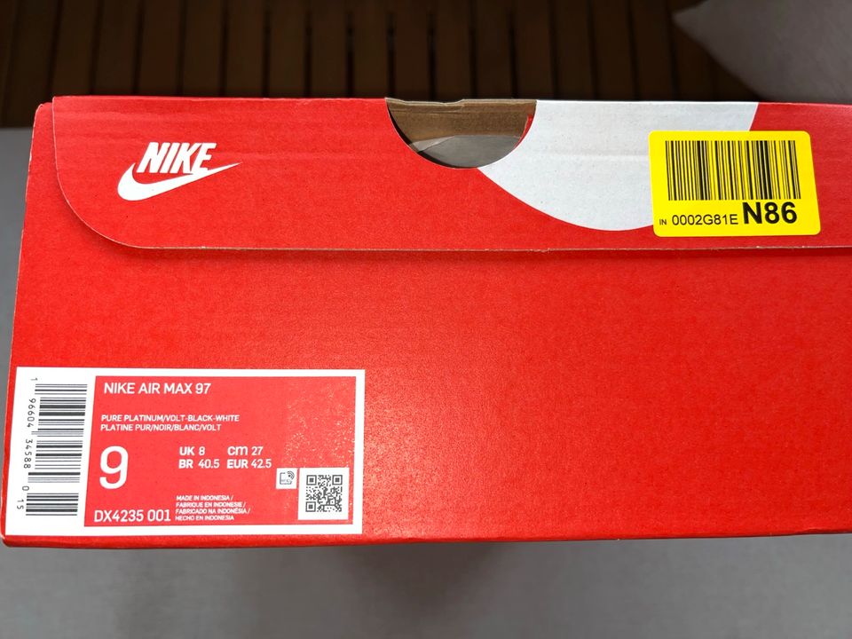 Nike Air Max 97 Gr.42 1/2 |Neu| OVP| Herren Sneaker in St. Ingbert