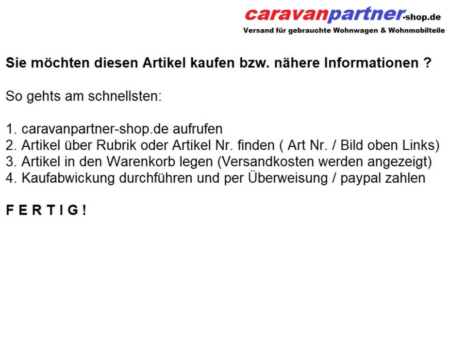 caravanpartner-shop.de Knaus Wohnwagen klein Verkleidung Sport in Schotten