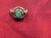 Eleganter Silber Ring mit Jade Stein Düsseldorf - Angermund Vorschau