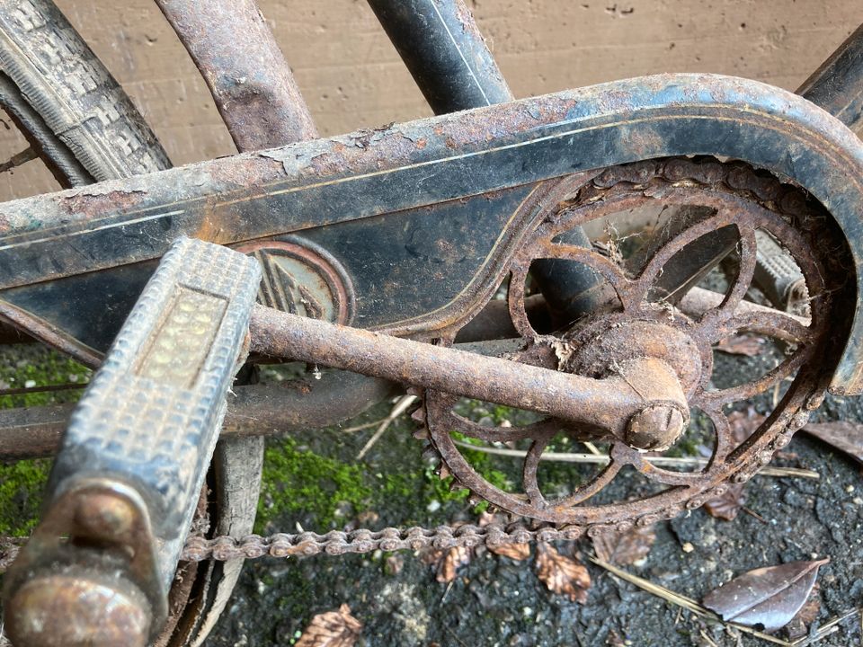 Oldtimer Fahrrad, retrobike, sehr altes Fahrrad, Sammler in Hausen