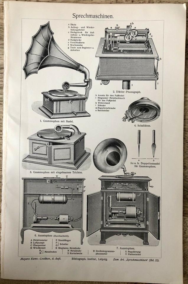Original Vintage Drucke Bilder Abbildungen Poster von 1880-1900 in Greifswald