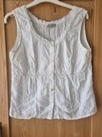 Top Shirt Bluse Spitze Bon A'Parte 40 M L  weiß Hessen - Bad Arolsen Vorschau