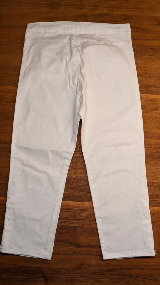 H&M Capri * weiß * 164 * Reißverschluss am Beinabschluss * Jeans in Enger