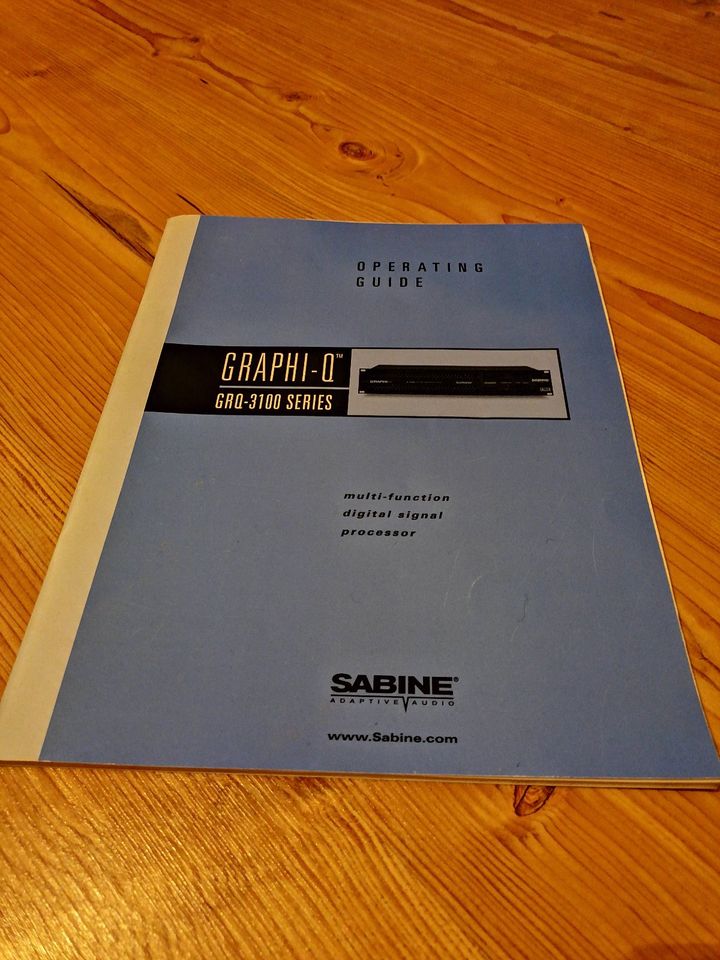 SABINE Graphic Equalizer GR-Q 3101 in Berlin