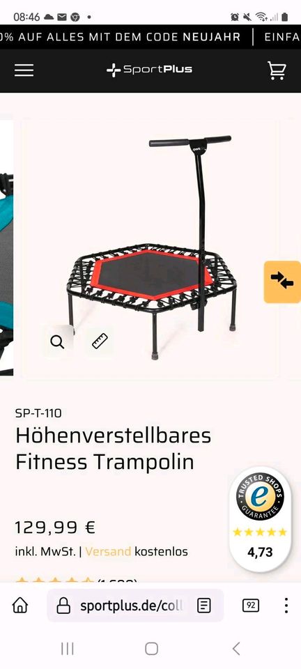 Fitness Trampolin Jumping in Schleswig