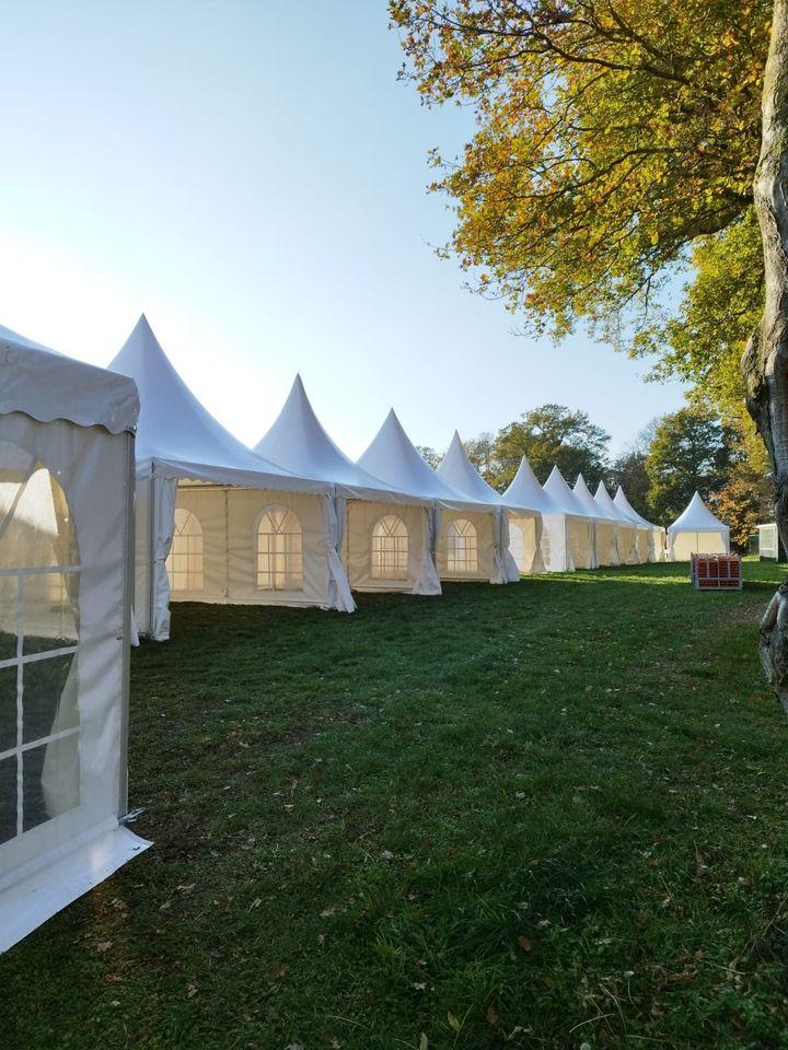 Pagode, Pagodenzelt, Hochzeitszelt, Eventzelt, Spitzdachzelt in Salzbergen