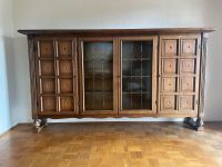 Alter schöner Bücherschrank/ Vitrinenschrank, Nußbaum-Holz Bayern - Herrsching Vorschau