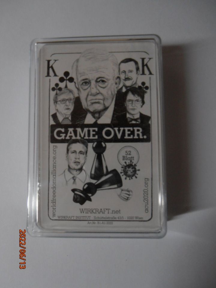 NEU - OVP  Kartenspiel GAME OVER zum gleichnamigen Buch in Behrendorf