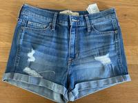 Hollister Jeans Shorts High Rise blau W 26 Hessen - Rodgau Vorschau