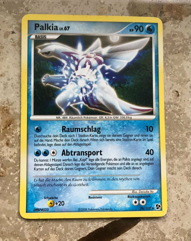 Pokemon Karte Palkia in Munningen