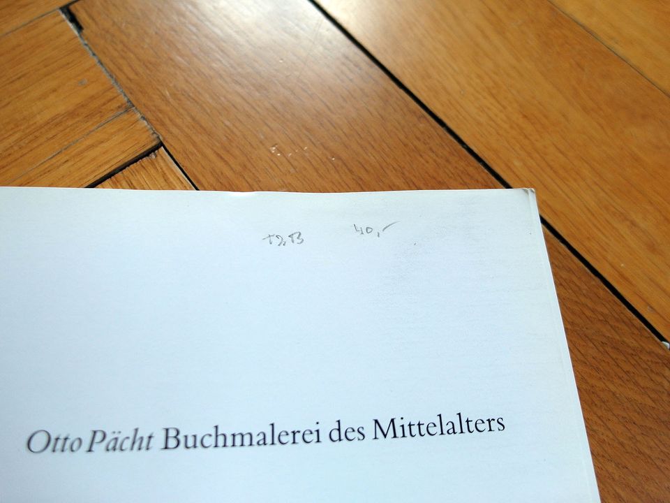 Kunstbuch "Otto Pächt - Buchmalerei des Mittelalters" in München