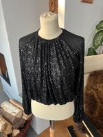 Glitzer Pailletten Shirt langarm Bayern - Waakirchen Vorschau