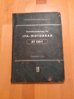 MZ RT 125/1 IFA Handbuch Bedienungsanleitung  Buch  1954 Sachsen - Niederwiesa Vorschau