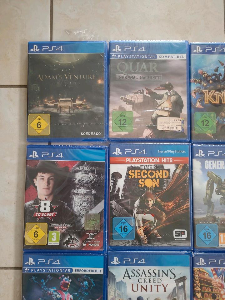 20 PS4 Spiele sind alle Neu und Orginal Verpackt in Bad Aibling