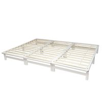 Bett XXL Holzbett Futonbett Doppelbett Weiss 270x200 NEU 063-Ro Rostock - Hohe Düne Vorschau